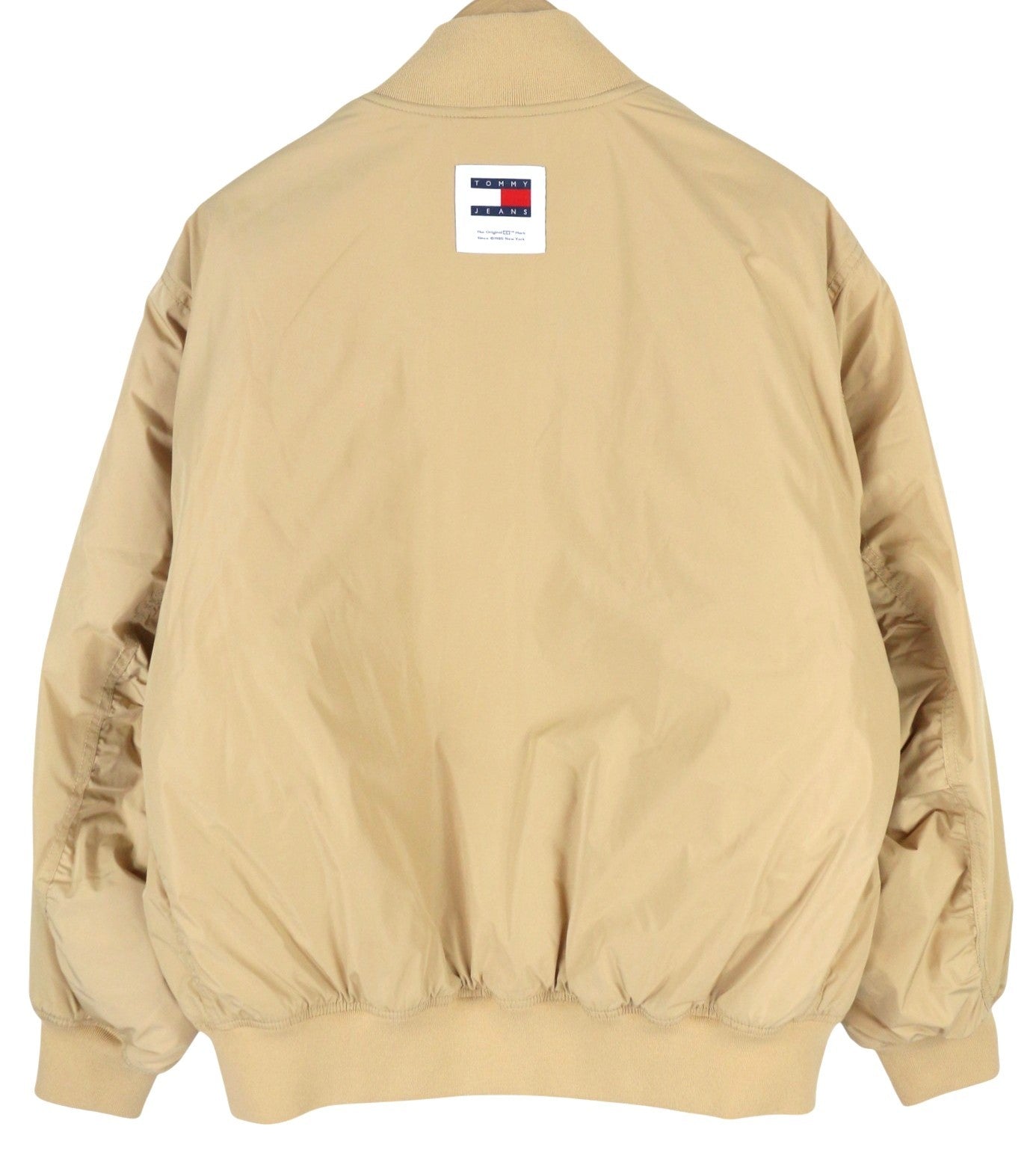 Tommy Jeans Classics Bomber Men Jacket XL Beige Padded Zipper Bomber RR209