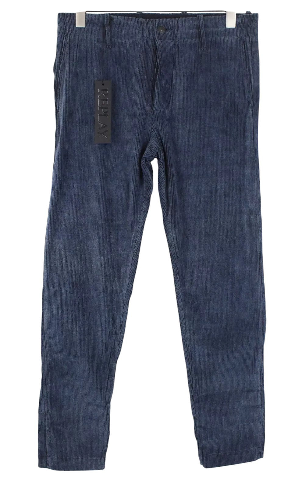 REPLAY Men Trousers W30/L30 Corduroy Patched Back Pocket Button-Fly Straight