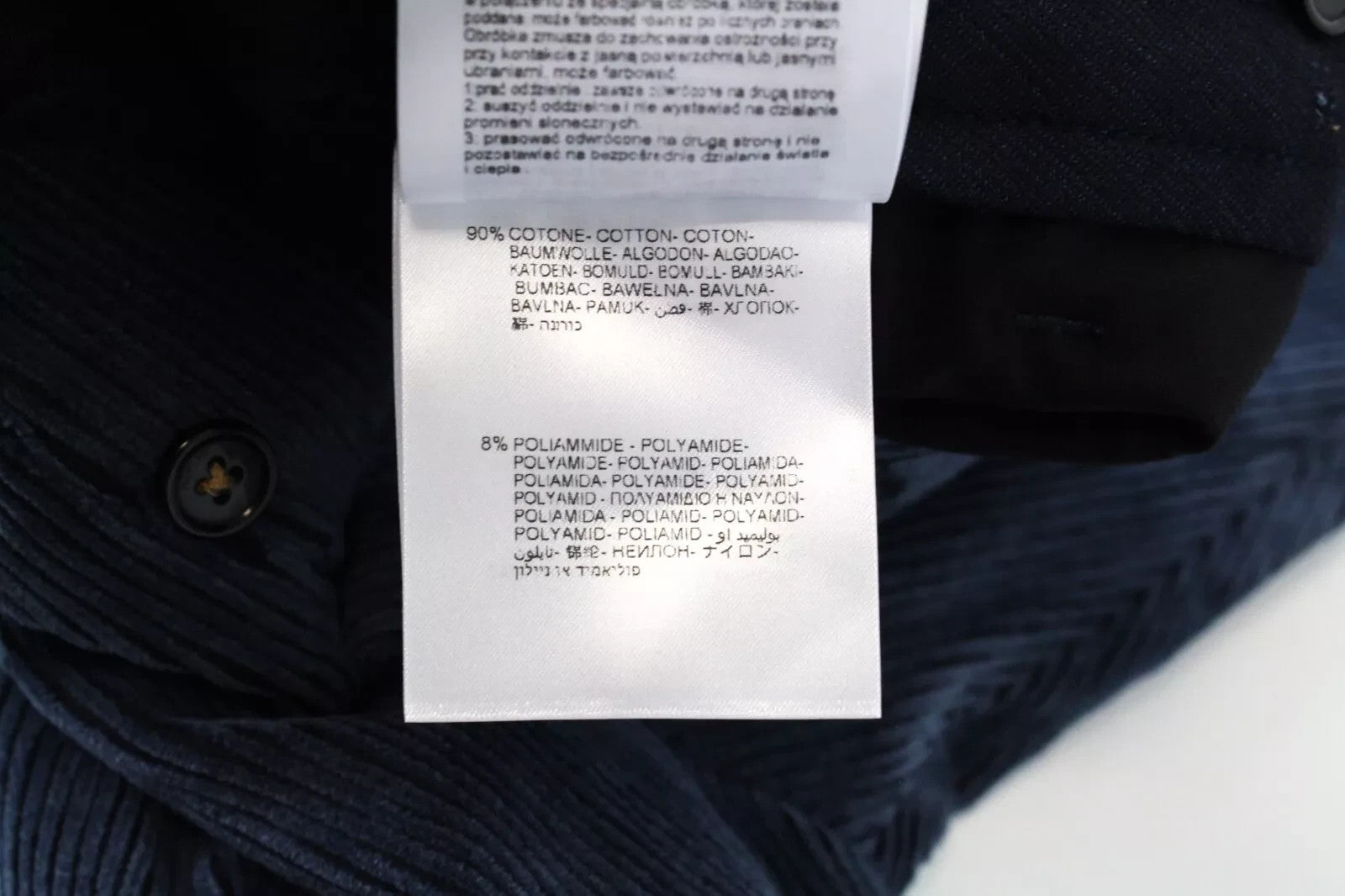 REPLAY Men Trousers W30/L30 Corduroy Patched Back Pocket Button-Fly Straight