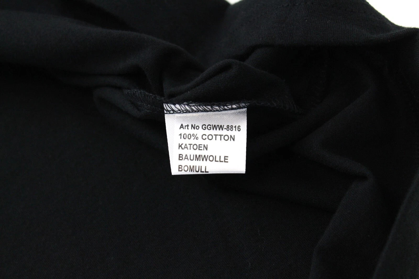 GOOD GENES Men T-Shirt XL Pure Cotton Black Rooster Printed Logo Short Sleeve