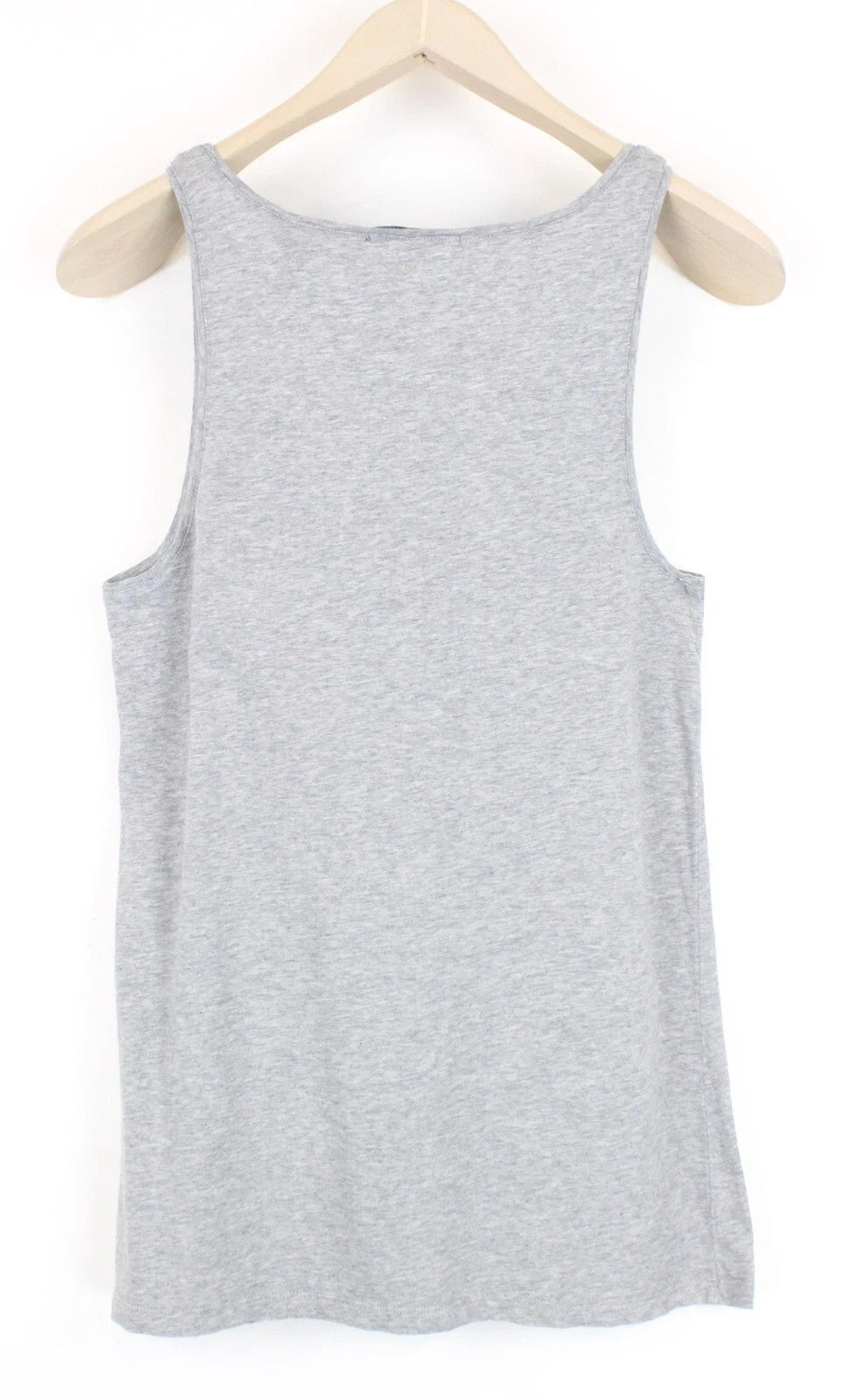 MAISON SCOTCH Women Top M Sleeveless Melange Grey Lightweight Crew Neck Cotton