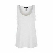 MAISON SCOTCH Women Top XS Crew Neck Cotton Sleeveless Melange Grey Lightweight