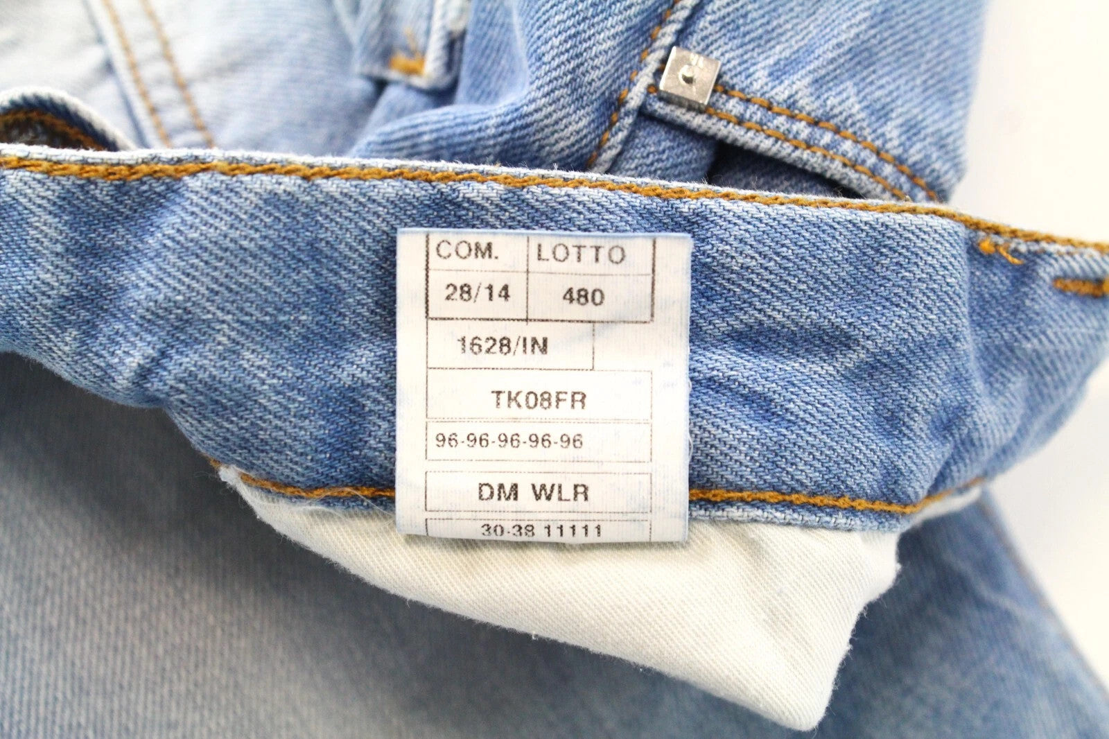 TAKESHY KUROSAWA Men Jeans W30 Painted Stained Distressed Slim Button-Fly