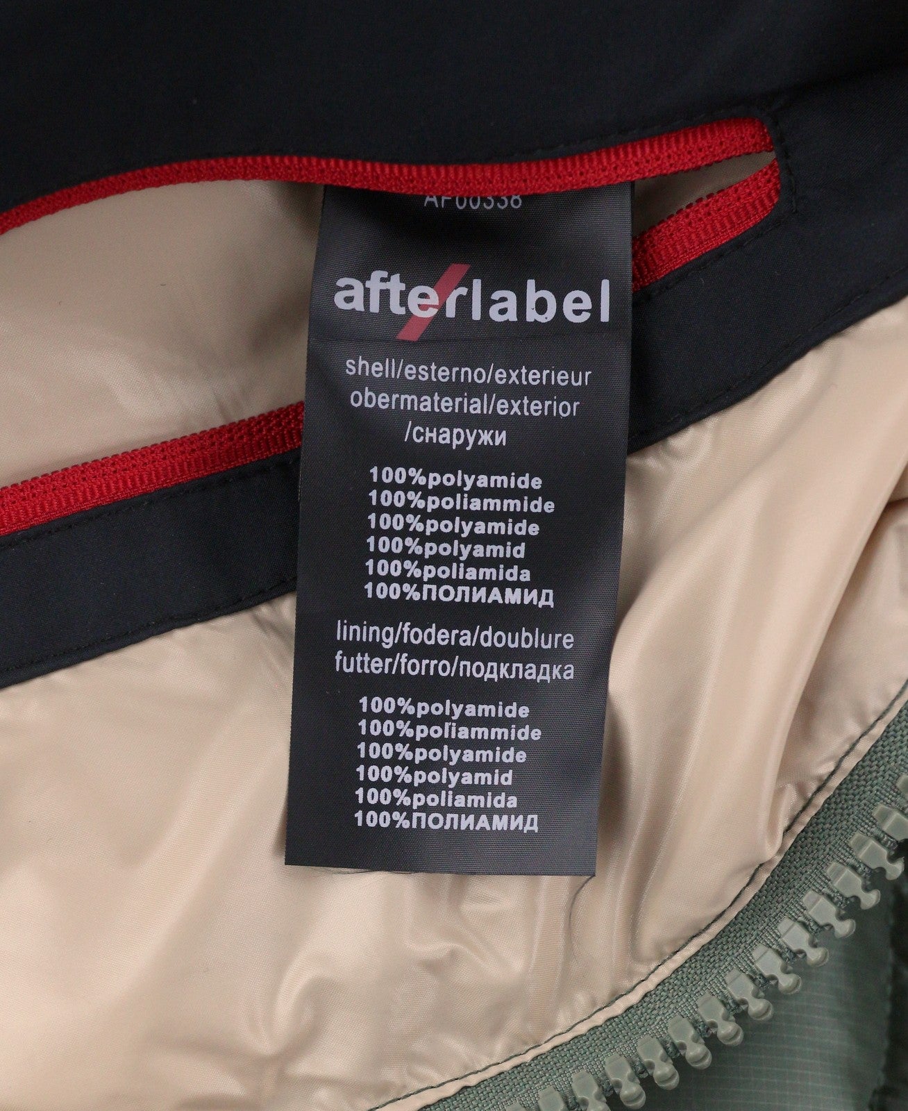 AFTER LABEL Verbier Men Jacket L Green Down Hydrocity Climaheat Coat RRP560