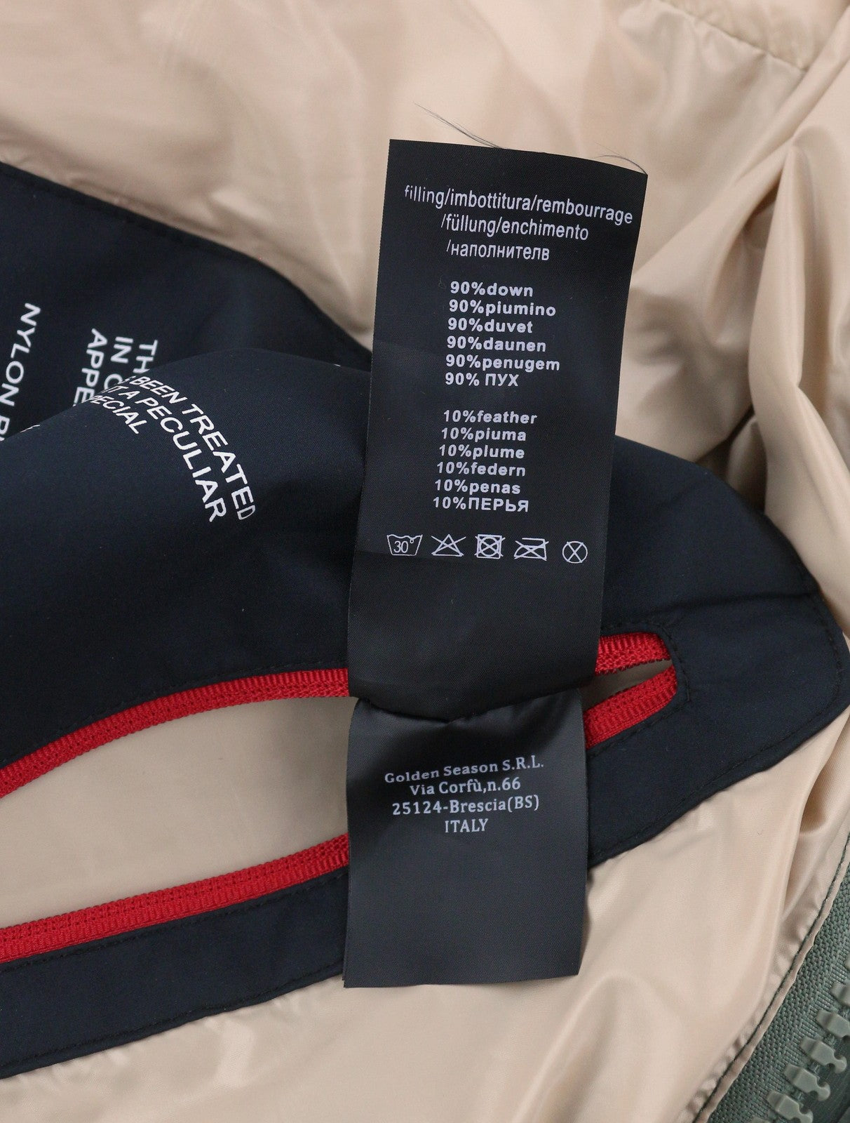 AFTER LABEL Verbier Men Jacket L Green Down Hydrocity Climaheat Coat RRP560