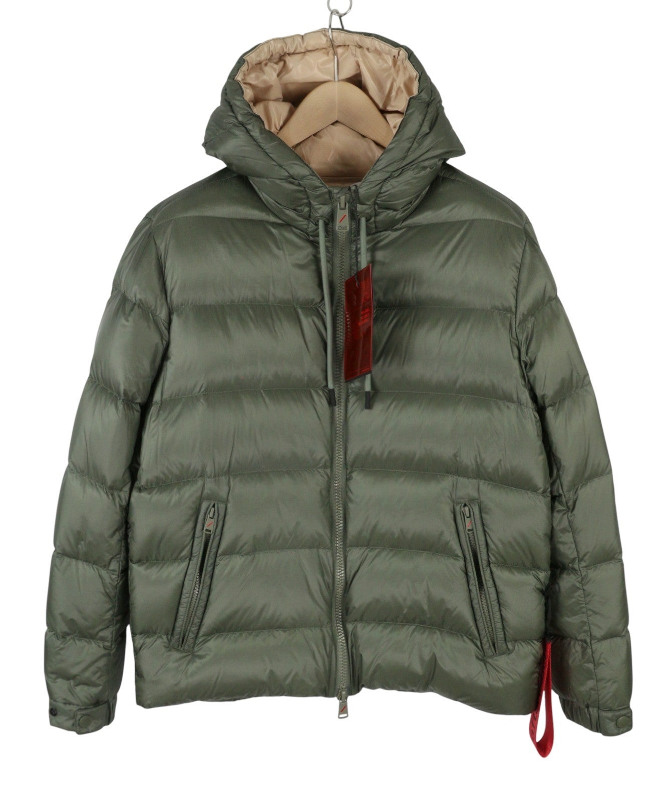 AFTER LABEL Verbier Men Jacket L Green Down Hydrocity Climaheat Coat RRP560