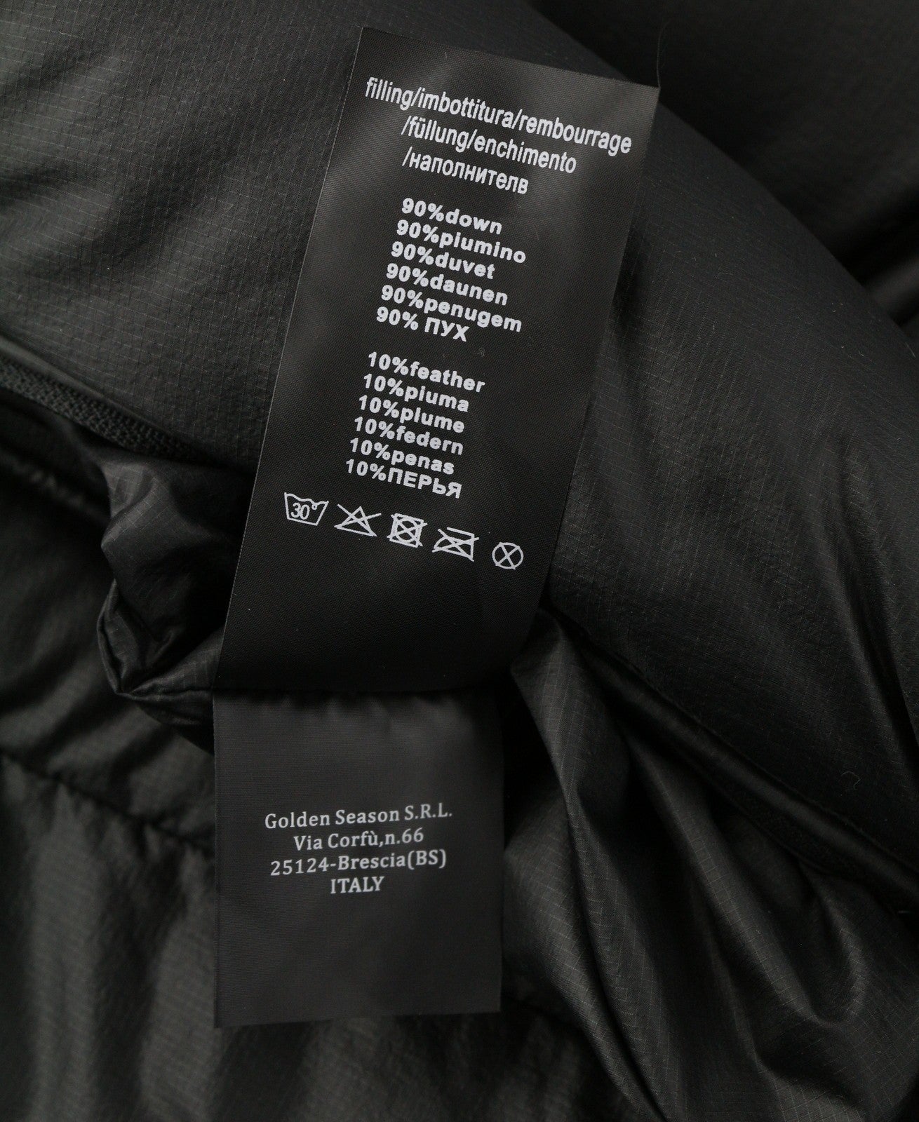 AFTER LABEL Ruby Women Jacket S Black Quilted Hooded Down Puffer RRP540