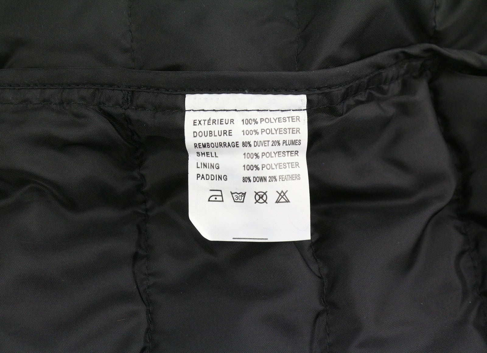 TED LAPIDUS Men Jacket M Black Quilted Down High Neck Zip Puffer