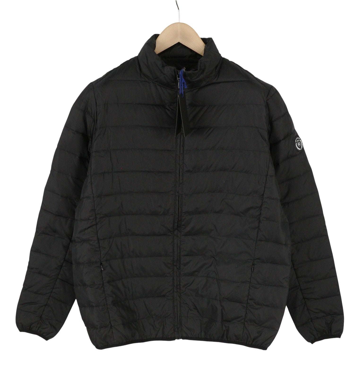 TED LAPIDUS Men Jacket M Black Quilted Down High Neck Zip Puffer