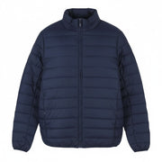 TED LAPIDUS Men Jacket S Blue Quilted Down High Neck Zip Puffer