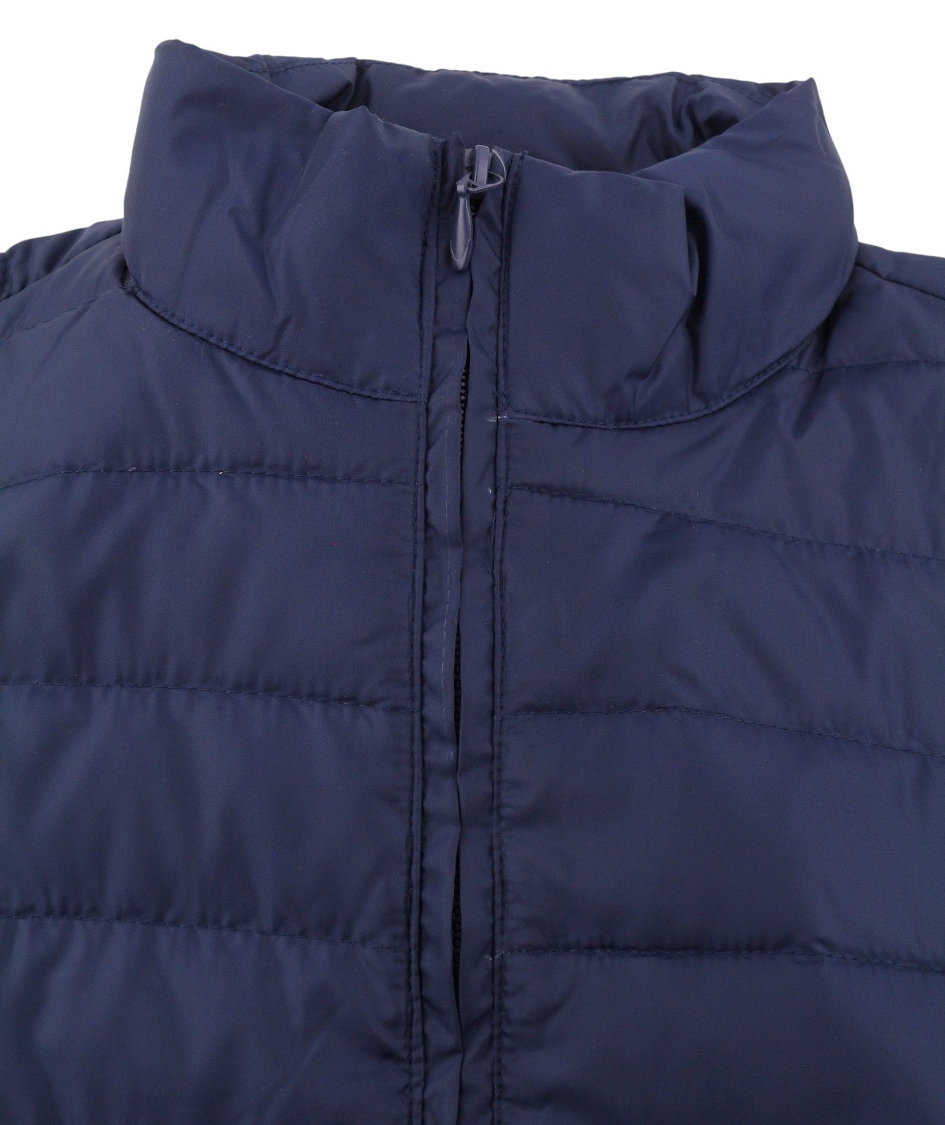 TED LAPIDUS Men Jacket S Blue Quilted Down High Neck Zip Puffer
