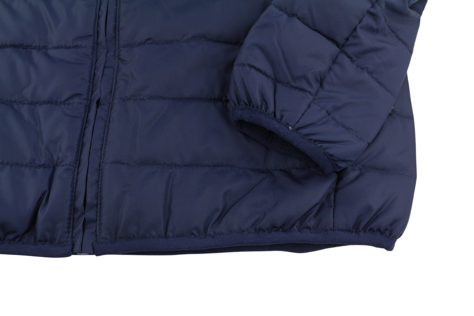 TED LAPIDUS Men Jacket S Blue Quilted Down High Neck Zip Puffer