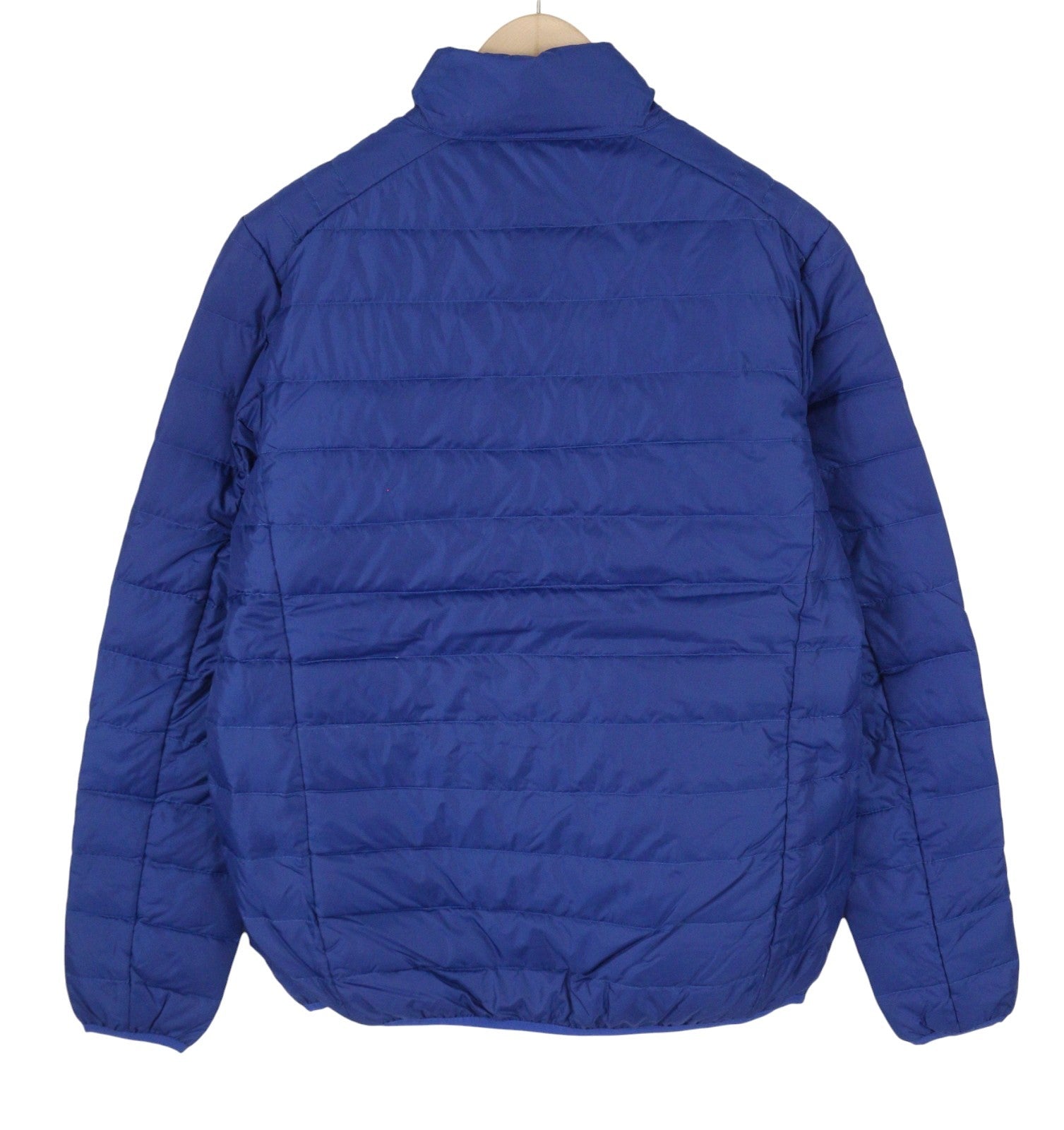 TED LAPIDUS Men Jacket M Blue Quilted Down High Neck Zip Puffer