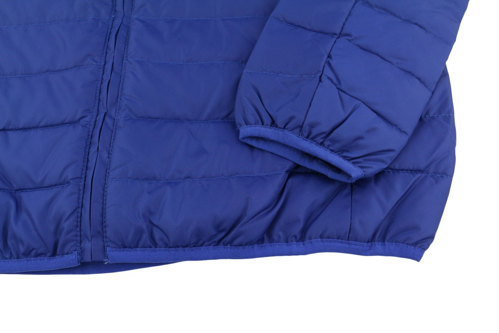 TED LAPIDUS Men Jacket M Blue Quilted Down High Neck Zip Puffer