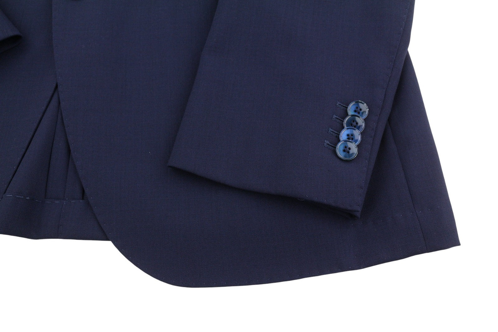 SUITSUPPLY La Spalla Soho Men Suit UK44R / W36 Blue Wool 2Pc Notch Lapel