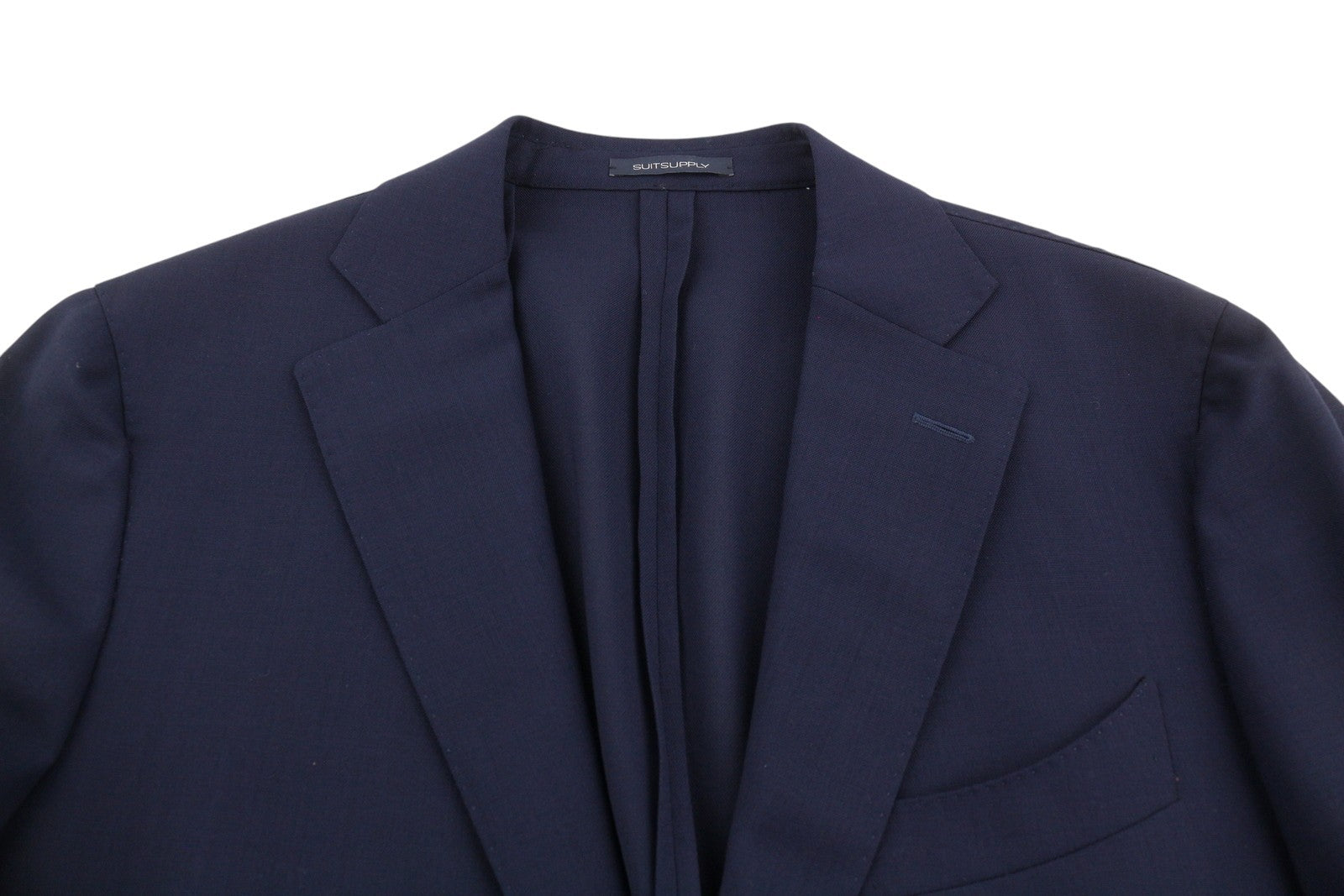 SUITSUPPLY La Spalla Soho Men Suit UK44R / W36 Blue Wool 2Pc Notch Lapel
