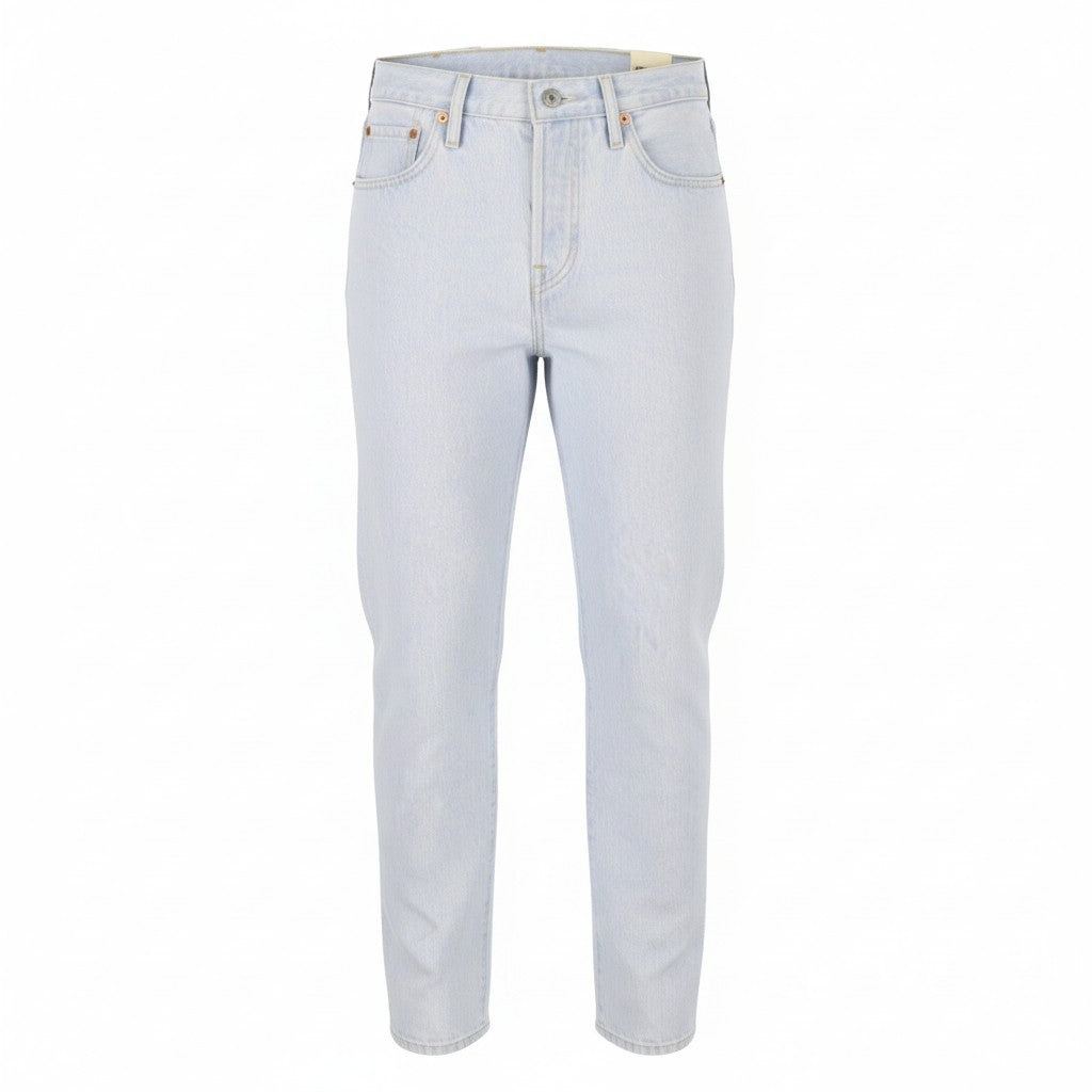 LEVI'S 501 Women Jeans W25/L30 Light Blue Straight Fit Premium Big E
