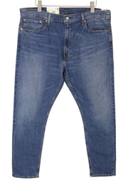 LEVI'S 512 Slim Taper Men Jeans W40/L32 Blue Whiskers Faded Stretch Flex