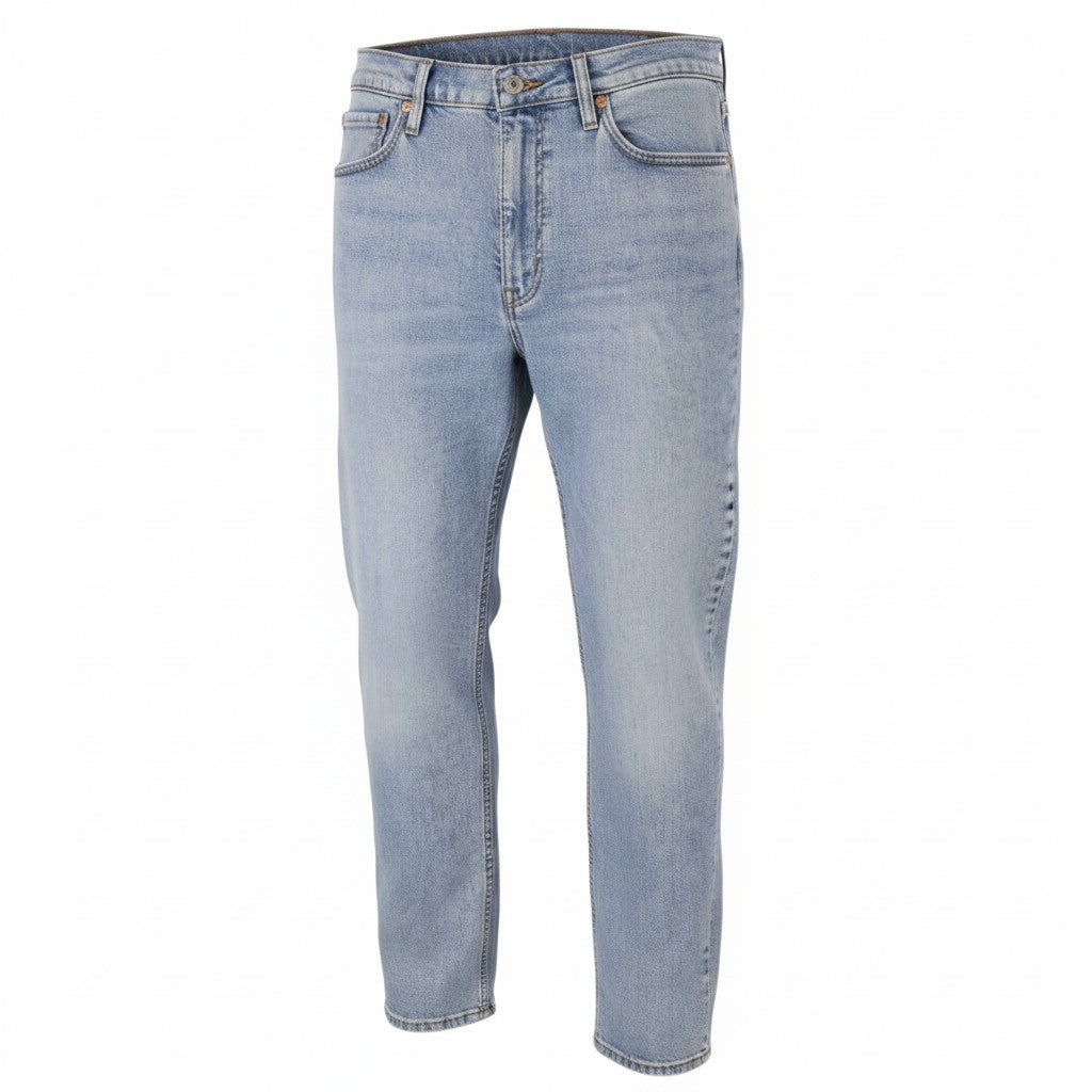 LEVI'S 511 Slim Men Jeans W38/L34 Blue Whiskers Faded Stretch Extensible Flex
