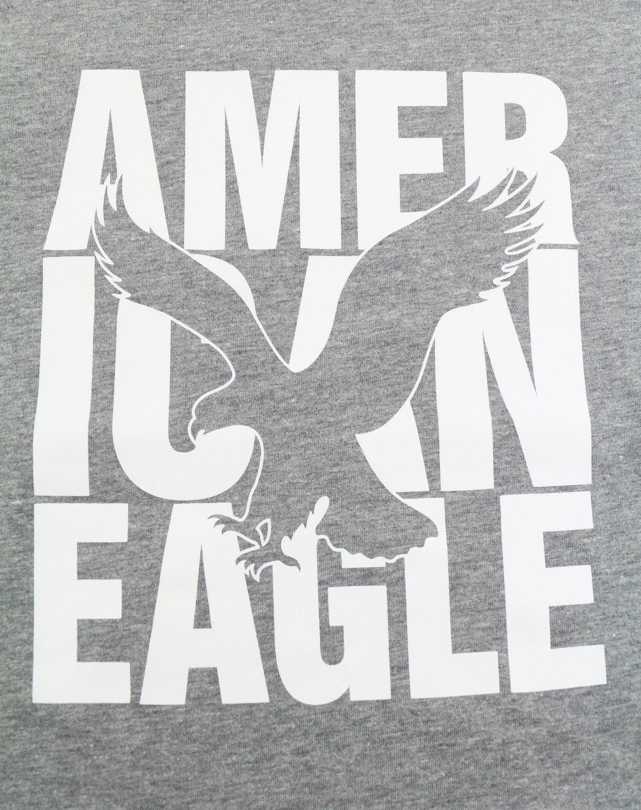 AMERICAN EAGLE OUTFITTERS Men T-Shirt M Grey Melange Classic Fit Short Sleeve