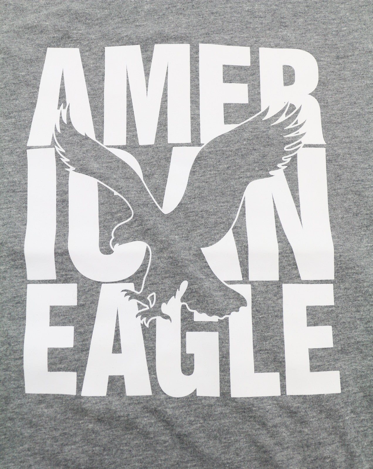 AMERICAN EAGLE OUTFITTERS Men T-Shirt S Grey Melange Classic Fit Short Sleeved