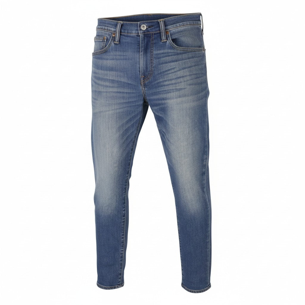 LEVI'S 511 Men Jeans W31/L32 Blue Whiskers Faded Slim Fit Denim
