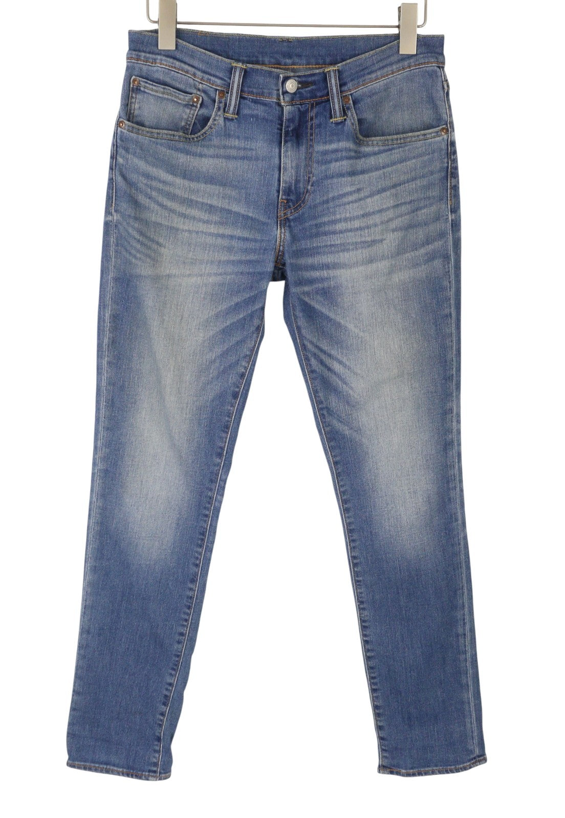 LEVI'S 511 Men Jeans W31/L32 Blue Whiskers Faded Slim Fit Denim