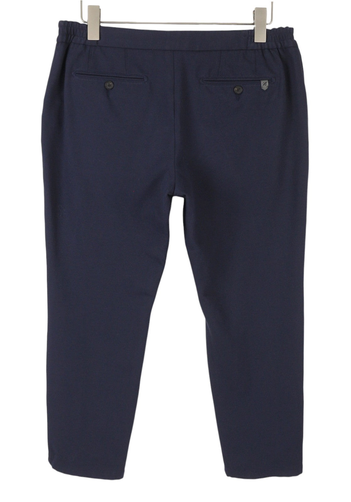 HACKETT Jersey Jogger Men Trousers UK36L W34 Dark Blue Elastic Waist Slim Fit