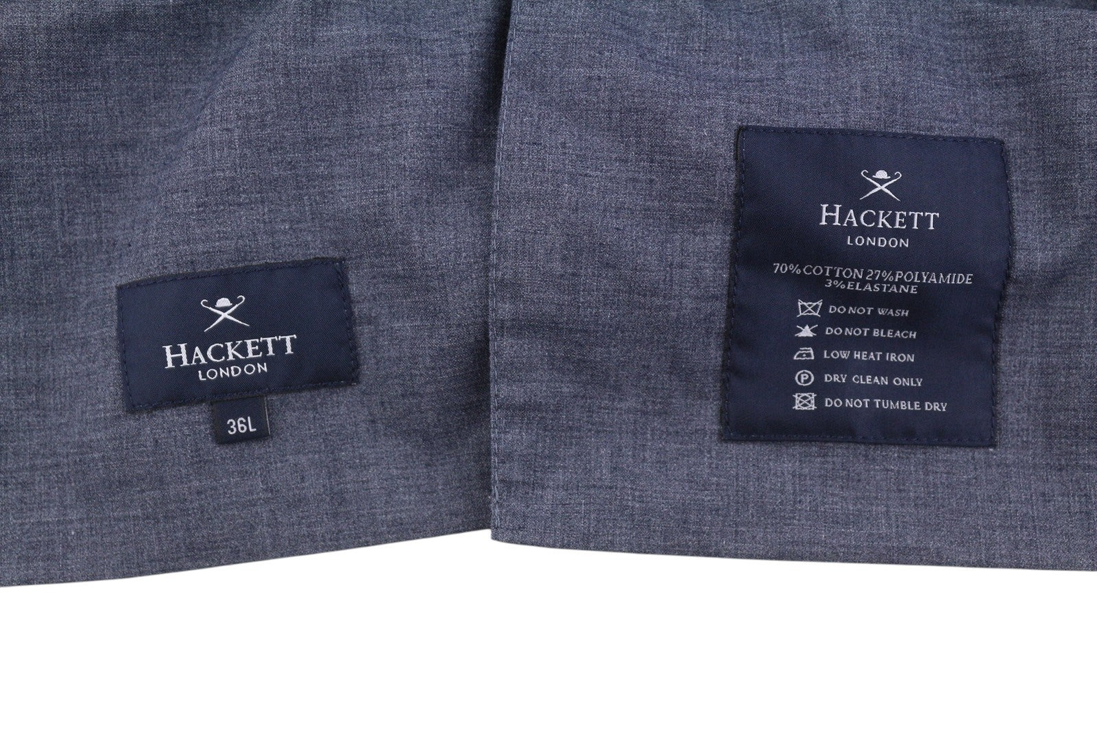 HACKETT Jersey Jogger Men Trousers UK36L W34 Dark Blue Elastic Waist Slim Fit