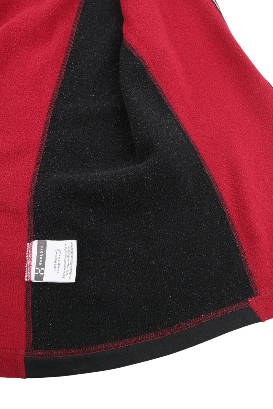 HAGLOFS Women Waistcoat EU38 M Red Polartec Fleece High Full Zip Lightweight