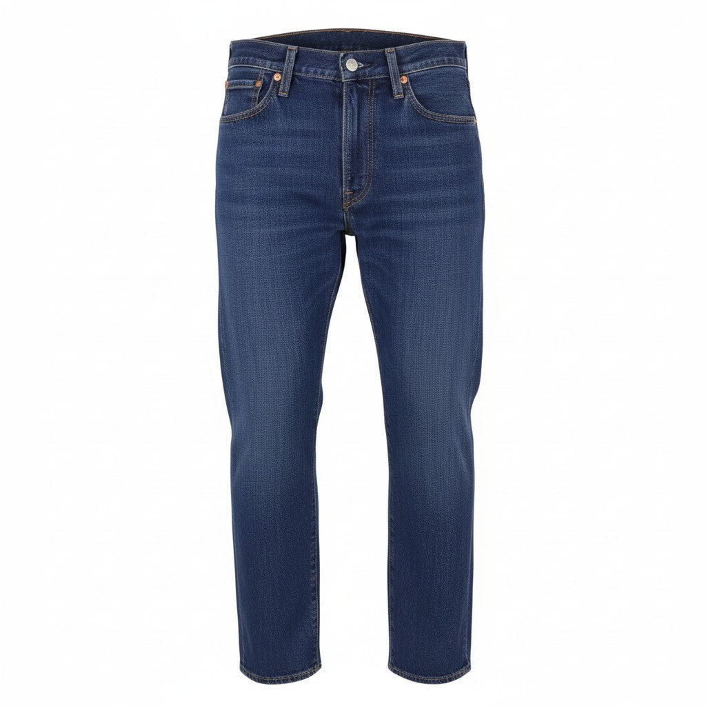 LEVI'S 555 Relaxed Straight Men Jeans W30/L30 Blue Faded Linen Blend Big E