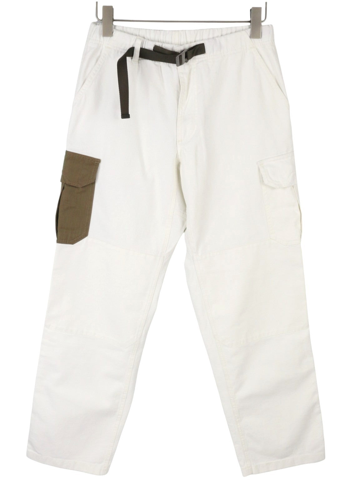 SEASE AM08 Cargo Belt Men Jeans W30 White Elastic Waist Loose RRP680