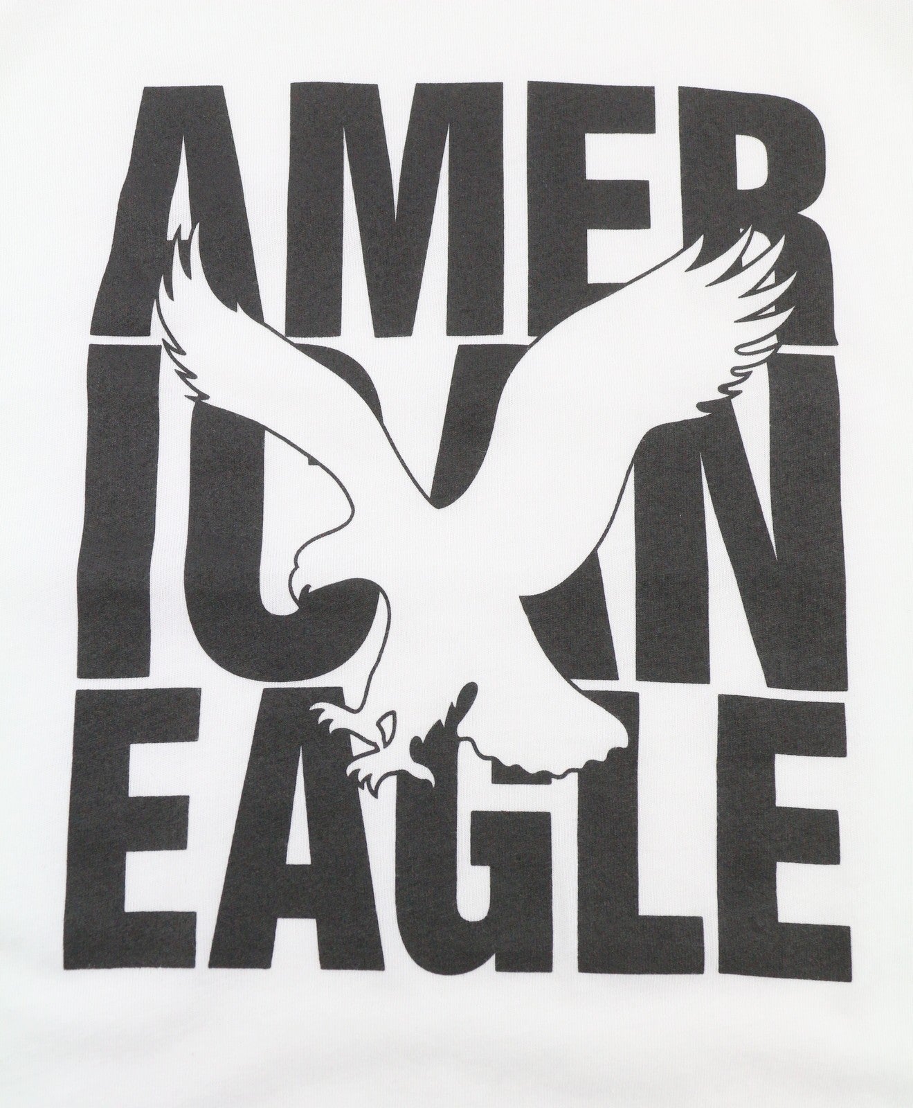 AMERICAN EAGLE OUTFITTERS Men T-Shirt XL Grey Logo Classic Fit Short Sleeved