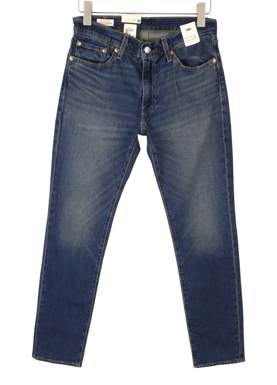 LEVI'S 511 Slim Men Jeans W31/L32 Blue Whiskers Faded Big E Premium