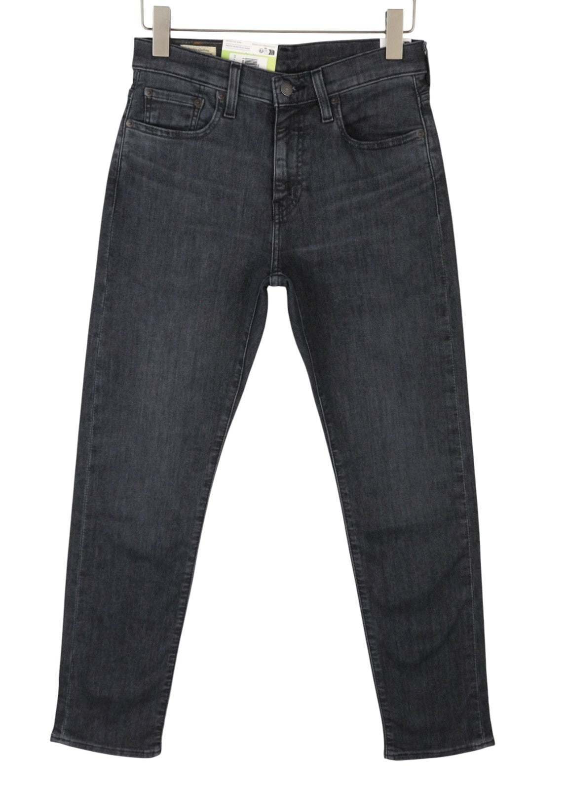 LEVI'S 502 Taper Men Jeans W29/L32 Grey Whiskers Faded Flex Premium Big E