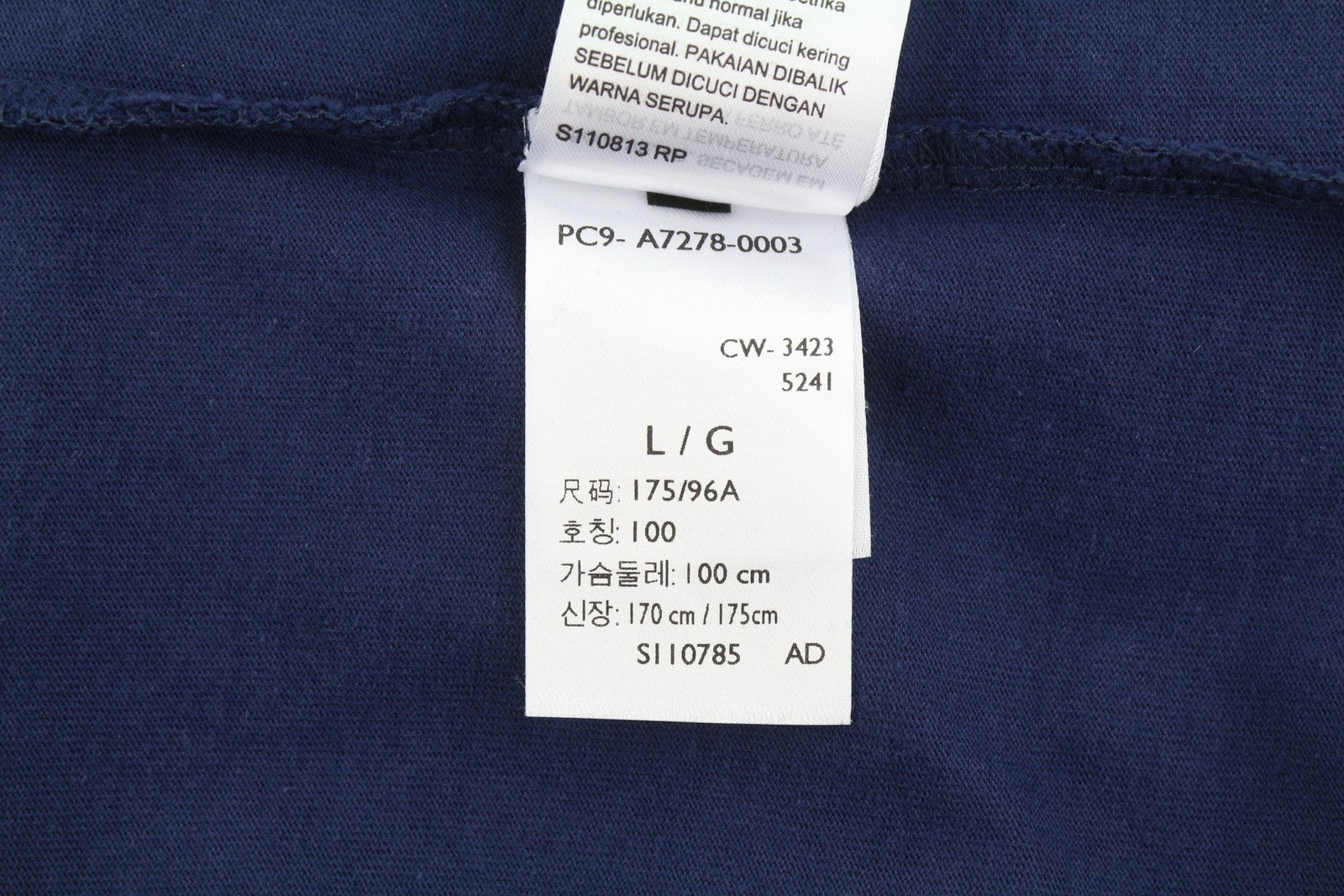 LEVI'S Relaxed Men T-Shirt L Dark Blue Half Button Thick Long Sleeve