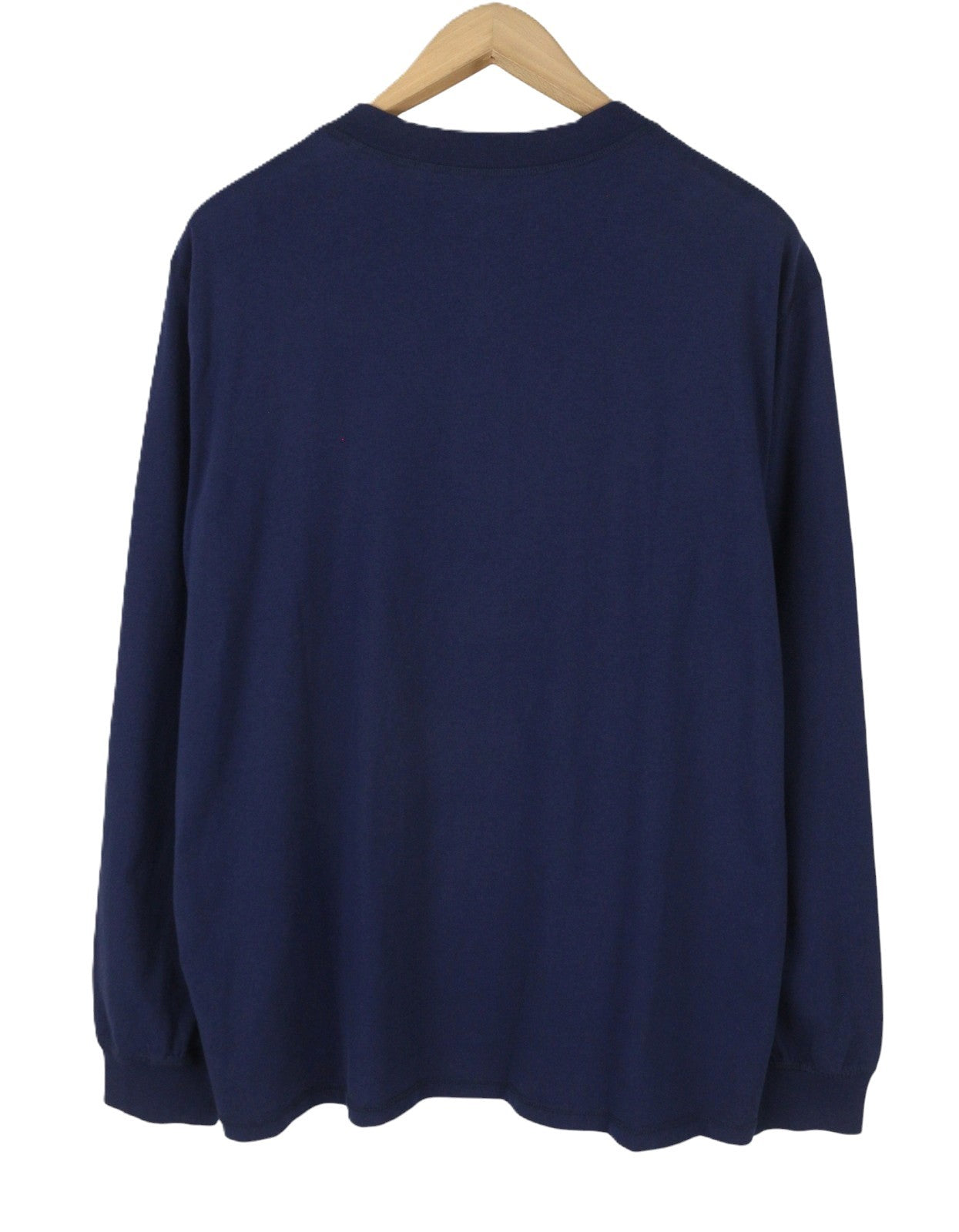 LEVI'S Relaxed Men T-Shirt L Dark Blue Half Button Thick Long Sleeve