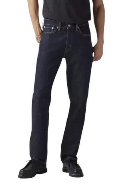 LEVI'S 514 Straight Men Jeans W34/L34 Dark Blue Stretch Extensible