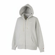 LEVI'S Relaxed Fit Men Hoodie S Grey Melange Embroidered Logo Full Zip