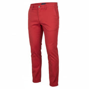 GANT Hallden Sunfaded Chinos Men Trousers W36/L34 Red Slim Mid Rise Zip