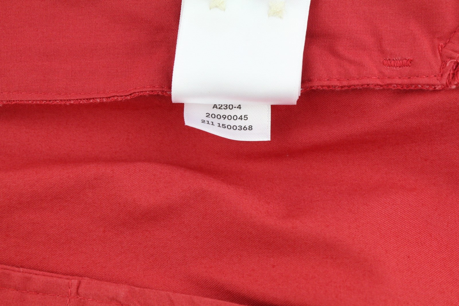 GANT Hallden Sunfaded Chinos Men Trousers W36/L34 Red Slim Mid Rise Zip