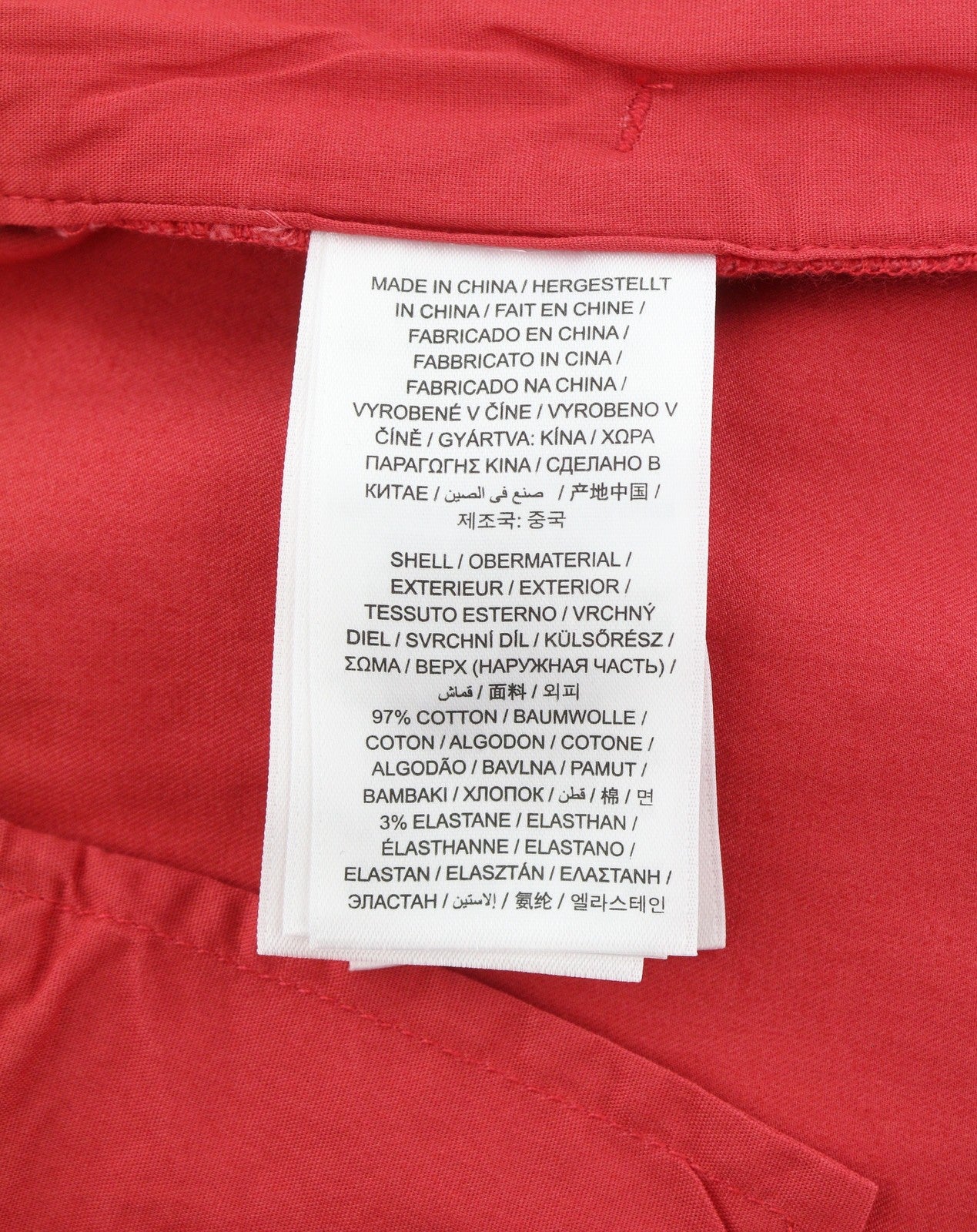 GANT Hallden Sunfaded Chinos Men Trousers W38/L34 Red Slim Mid Rise Zip