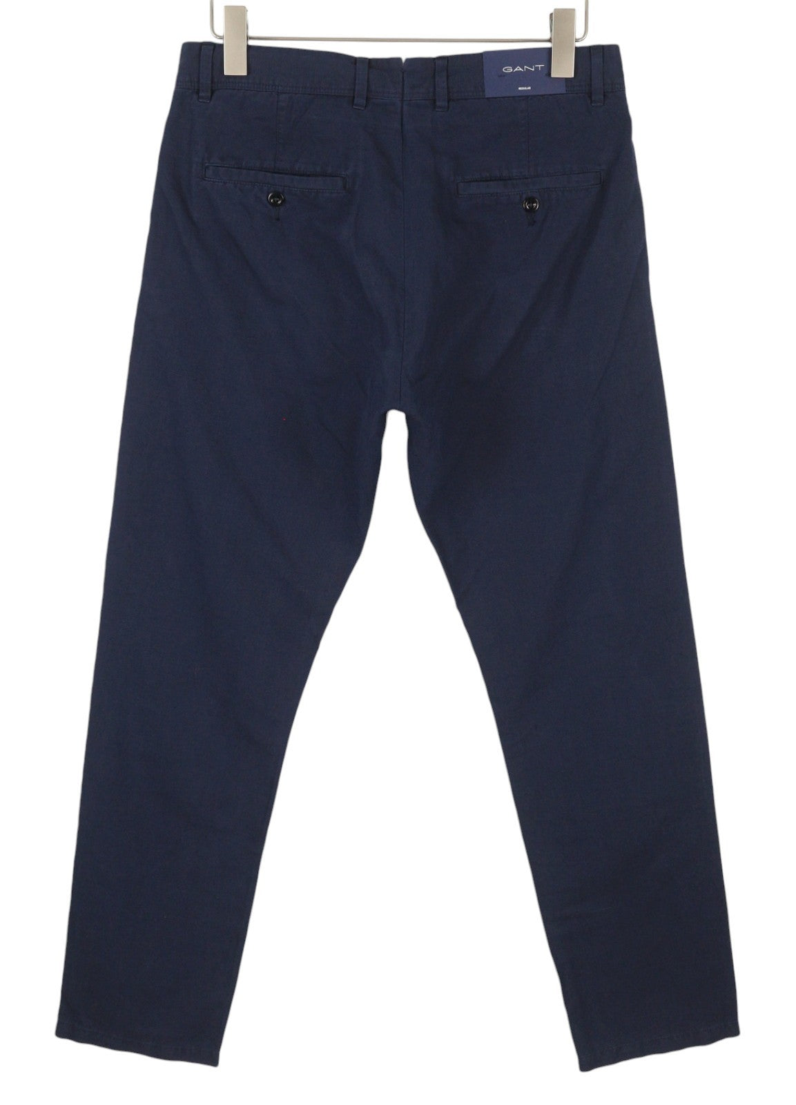 GANT The Regular Cotton Linen Chino Men Trousers W31/L32 Marine Casual Zip