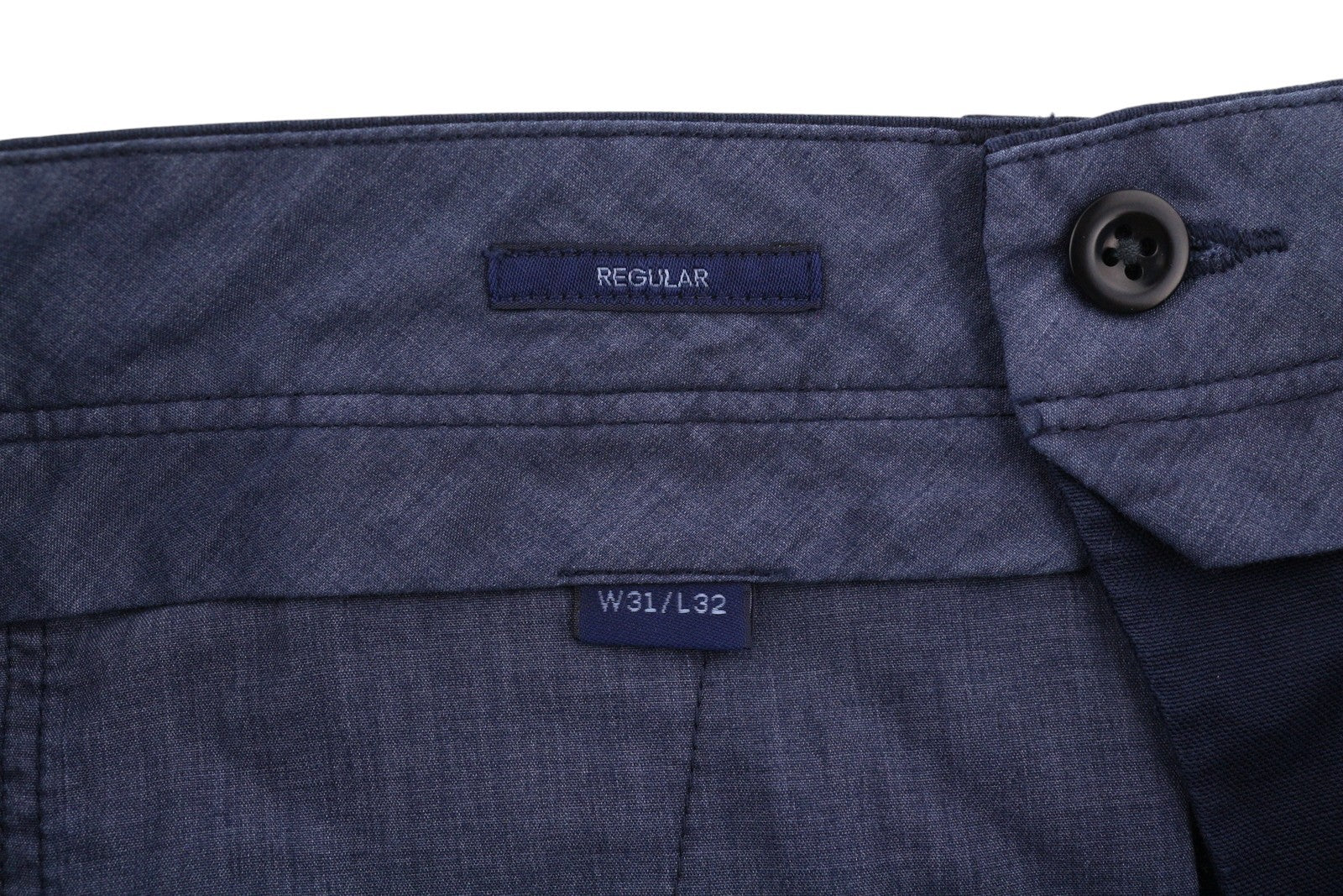 GANT The Regular Cotton Linen Chino Men Trousers W31/L32 Marine Casual Zip