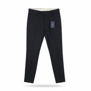 GANT Stretch Linen Men Trousers EU48 Evening Blue Slim Flat Front Dark