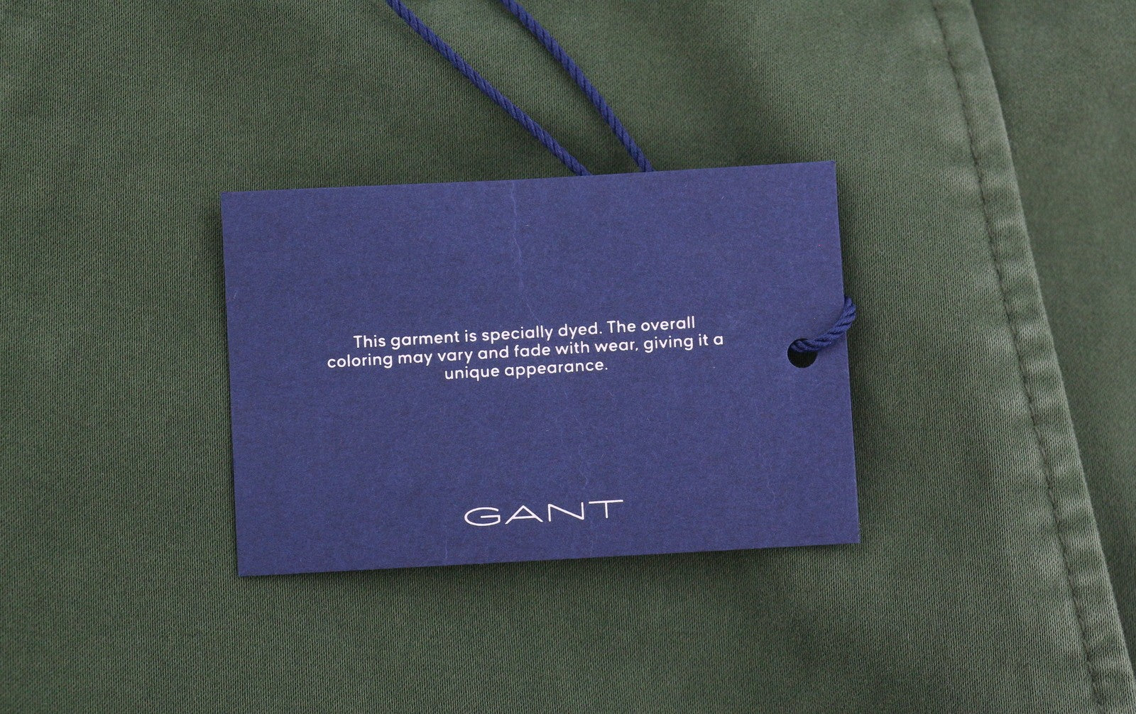 GANT Brushed Extra Slim Chino Men Trousers W32/L34 Thyme Green Casual Zip
