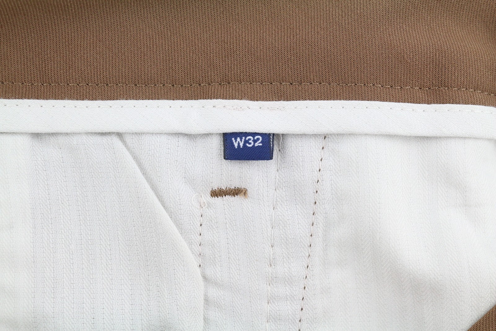 GANT Fluid Pleated Men Trousers W32 Walnut Wool Blend Turn-Up Zip