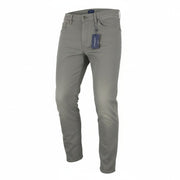GANT Maxen Satin Men Trousers W35/L32 Grey Extra Slim Casual Zip Fly