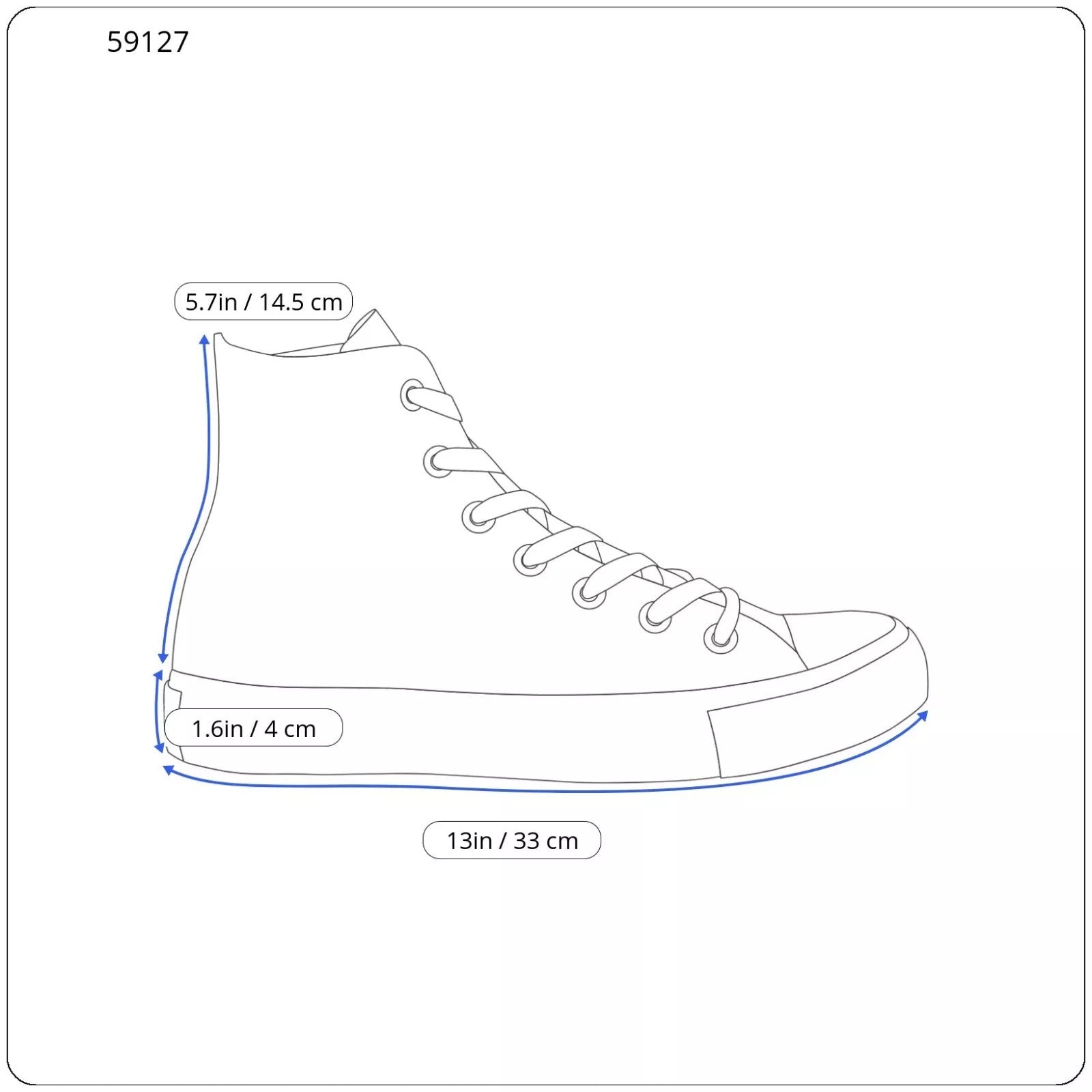 REPLAY Alliot Men Trainers EU46 Black High-Top Laced Logo Casual Sneakers