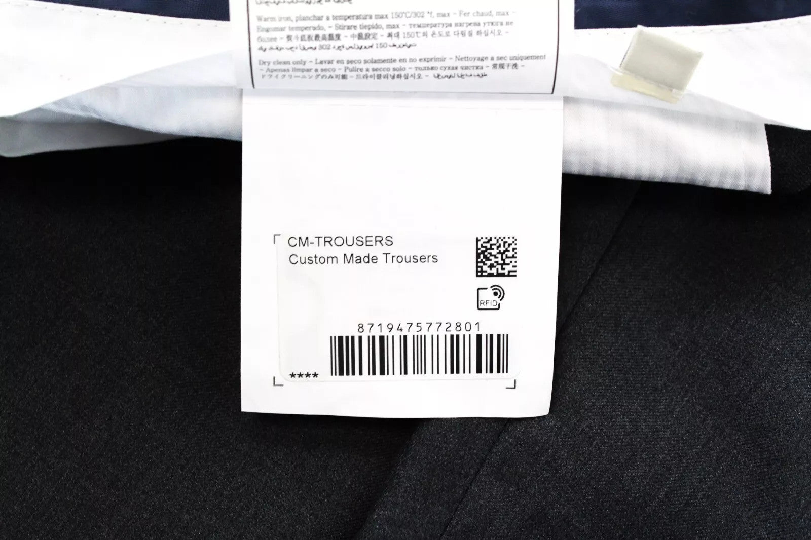 SUITSUPPLY Brescia Men Trousers UK44S Grey Pure Wool Lined Pleated Formal